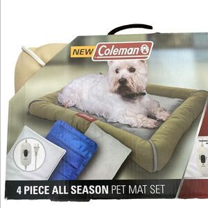 🔥Coleman 4 Piece All Season Pet Mat Set removable inserts temperature control